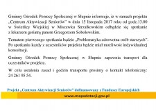 Przejdź do -  Projekt "Centrum Aktywizacji Seniorów".